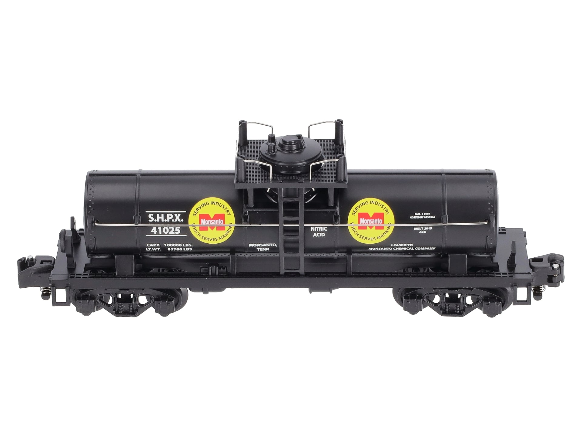 American Flyer 6-41025 S Gauge S.H.P.X. Monsanto SingleDome Tank Car #41025 LN/Box