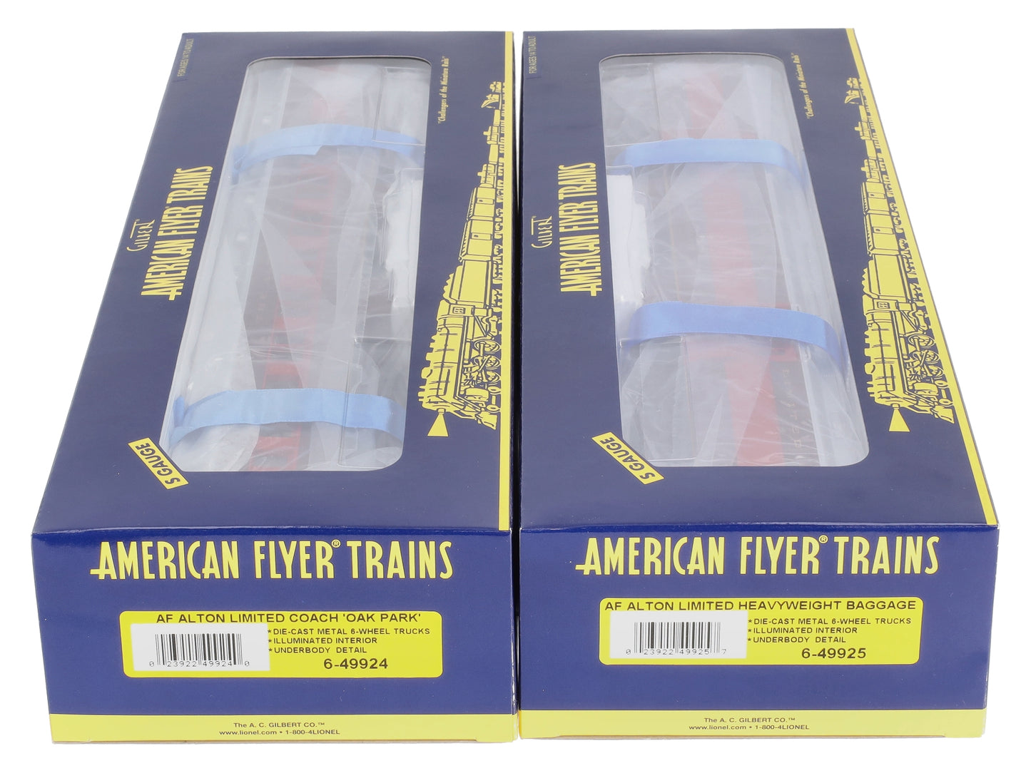 American Flyer 6-49923 S Scale Alton Limited Heavyweight (Set of 2)