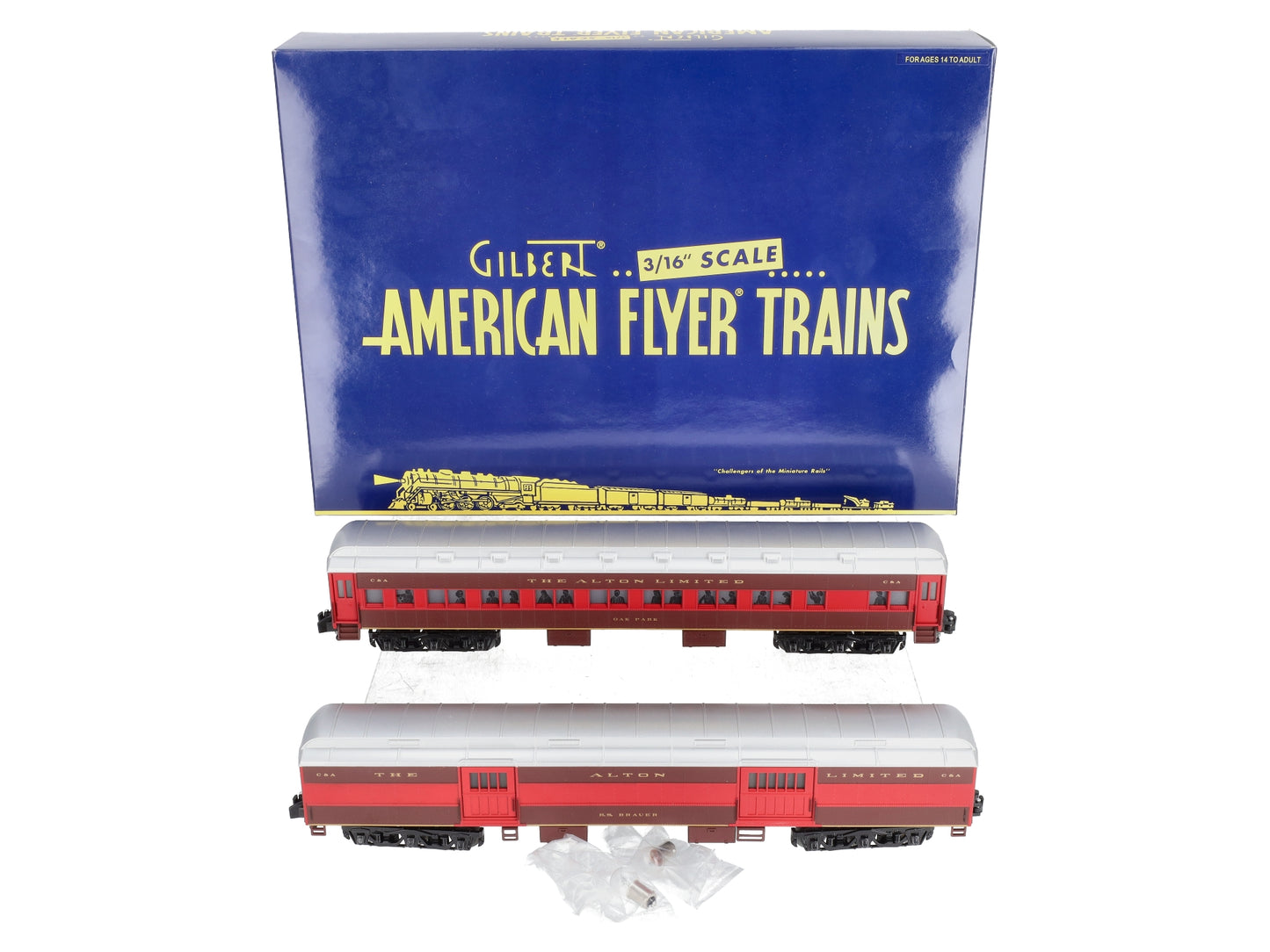 American Flyer 6-49923 S Scale Alton Limited Heavyweight (Set of 2)