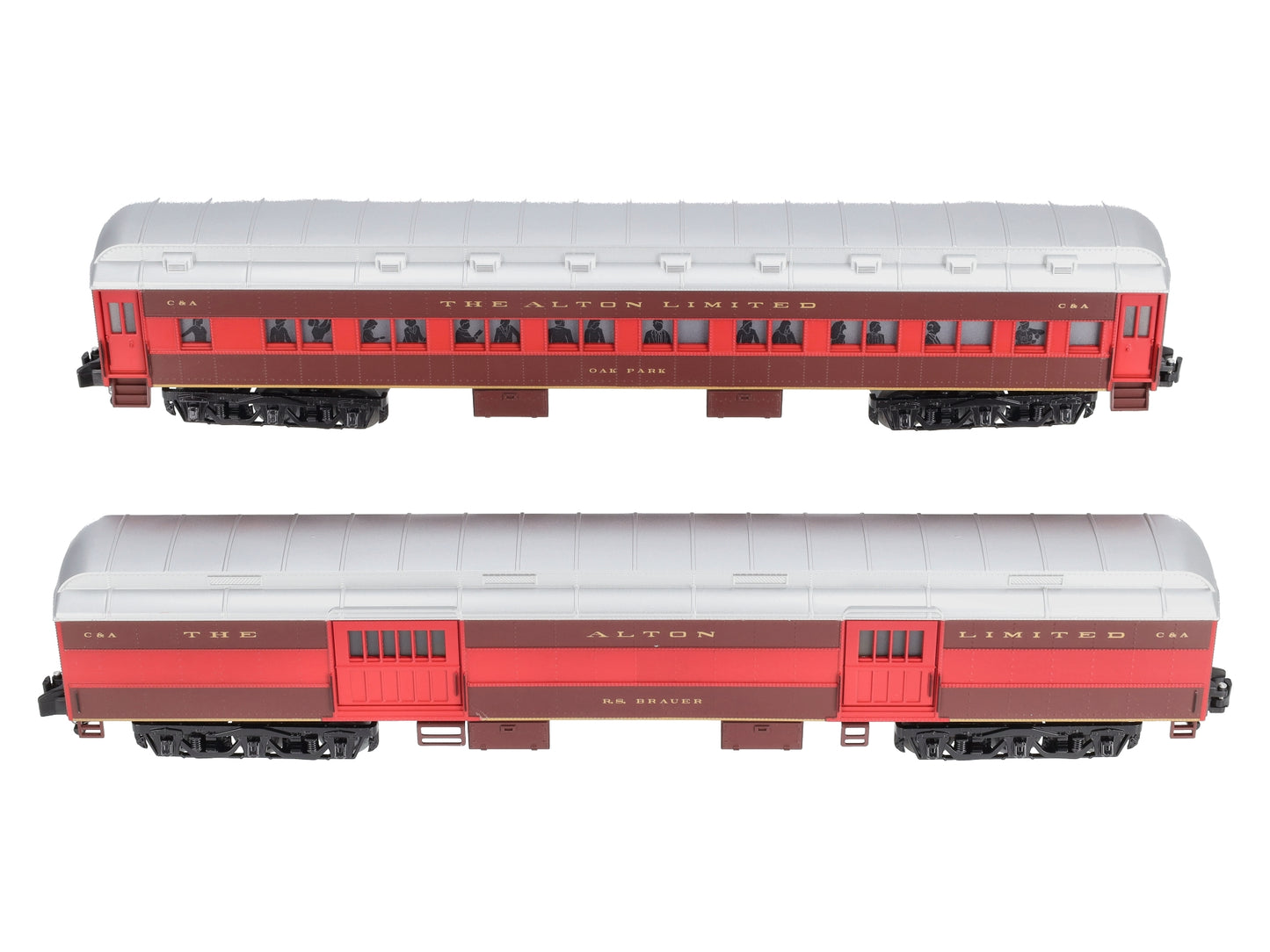 American Flyer 6-49923 S Scale Alton Limited Heavyweight (Set of 2)
