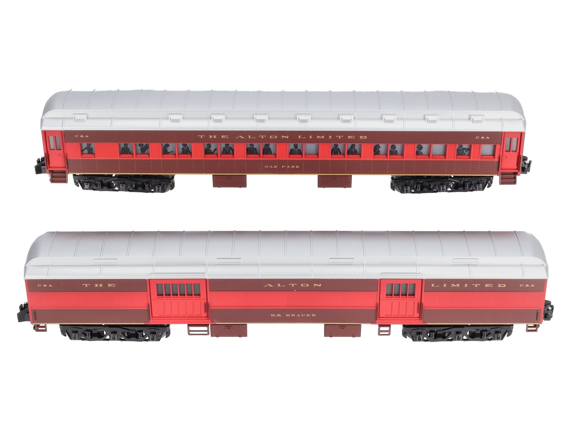 American Flyer 6-49923 S Scale Alton Limited Heavyweight (Set of 2)