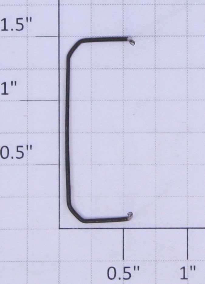 American Flyer HANDR0323F Tank Car Platform Blackened Handrail