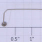 American Flyer HANDR0322 Tank Car Platform Nickel Handrail