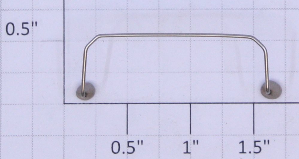 American Flyer HANDR0322 Tank Car Platform Nickel Handrail