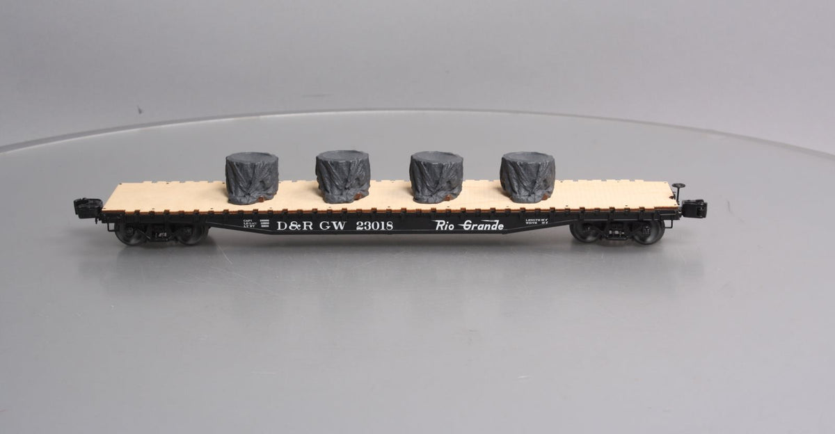Lionel 6-82704 O Denver & Rio Grande Western Flatcar Tarped #23018 LN/Box