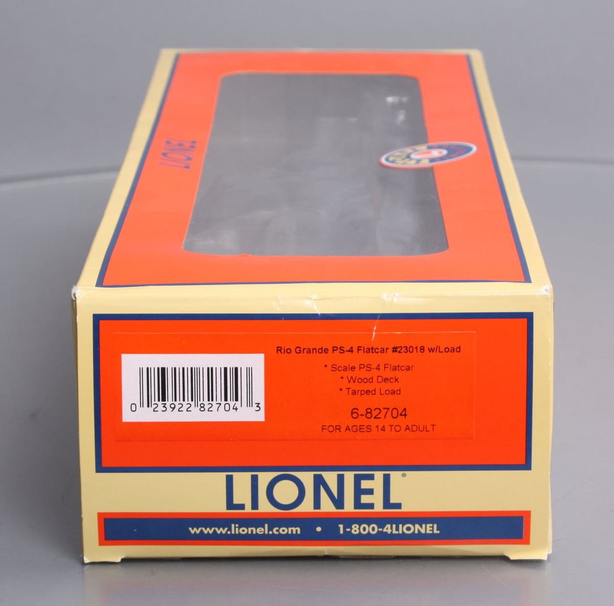 Lionel 6-82704 O Denver & Rio Grande Western Flatcar Tarped #23018 LN/Box