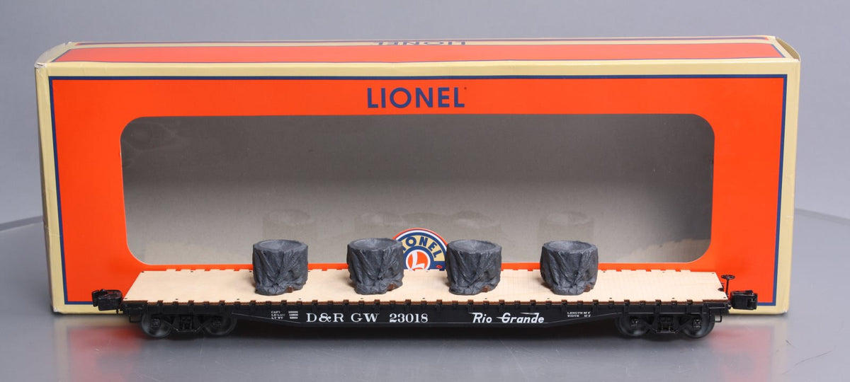 Lionel 6-82704 O Denver & Rio Grande Western Flatcar Tarped #23018 LN/Box