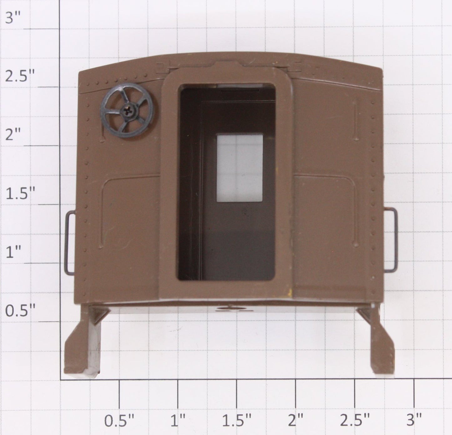 Acme 0130-1 Painted Brown Vestibule with Swinging Doors and Steps