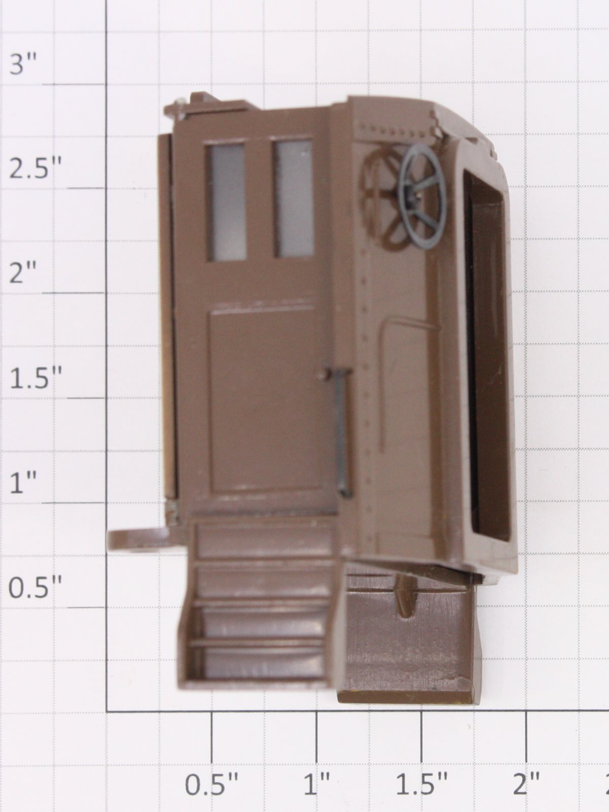 Acme 0130-1 Painted Brown Vestibule with Swinging Doors and Steps