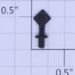 American Flyer PA14A406F Black Plastic Diamond Blank Placard