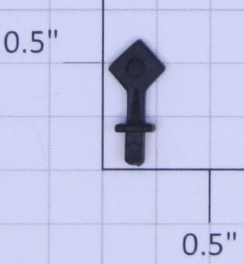 American Flyer PA14A406F Black Plastic Diamond Blank Placard