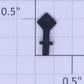 American Flyer PA14A406F Black Plastic Diamond Blank Placard