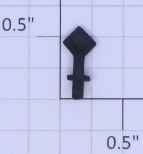 American Flyer PA14A406F Black Plastic Diamond Blank Placard