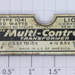 Lionel 1041-28 1041 Transformer Metal Nameplate with Tabs