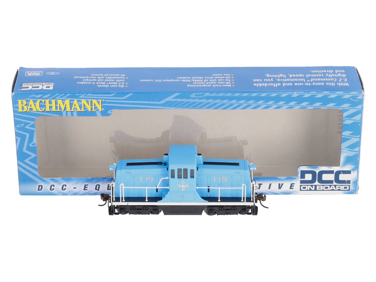Bachmann 62207 HO B&M McGinnis 44-Ton Switcher #119 w/DCC