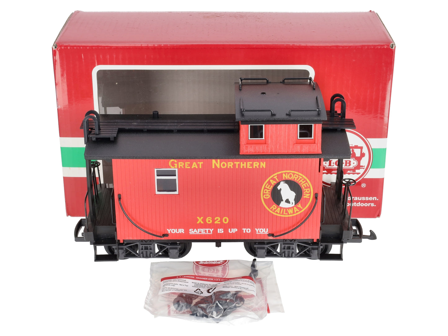LGB 46653 G Great Northern Wood Caboose