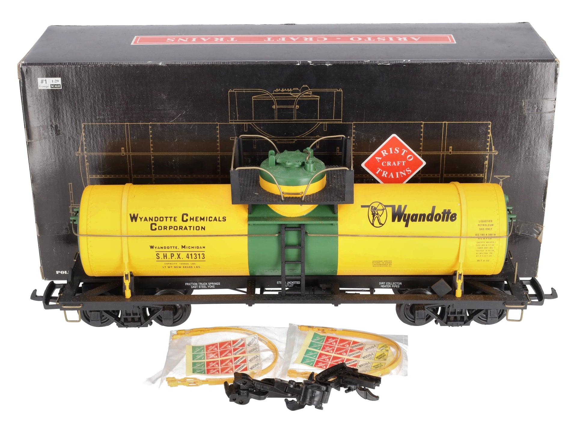 Aristo-Craft 41313 G Scale Wyandotte Single Dome Tank Car