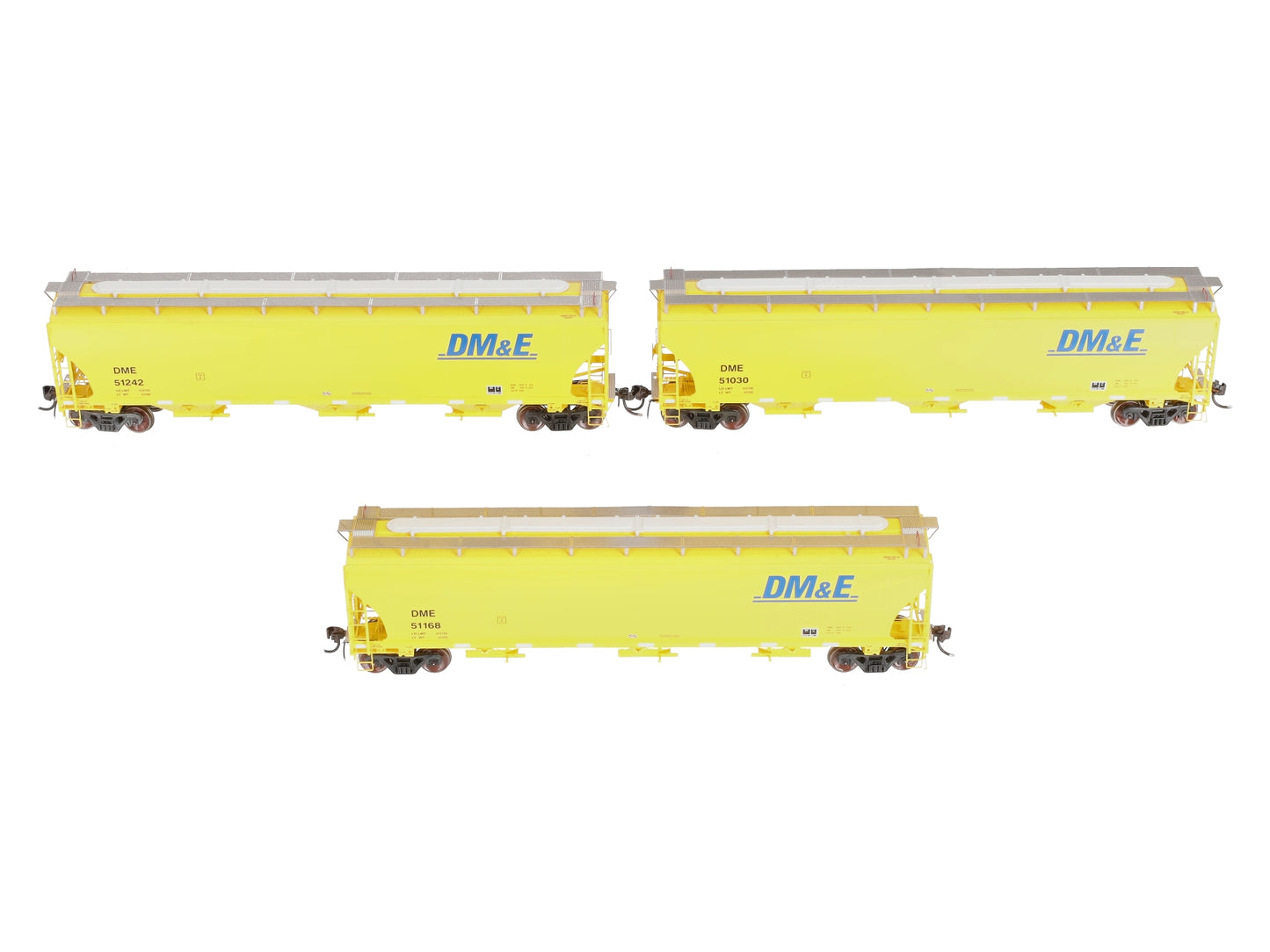 Athearn G97141 HO DM&E Trinity 3-Bay Hopper Cars #1 (Set of 3)