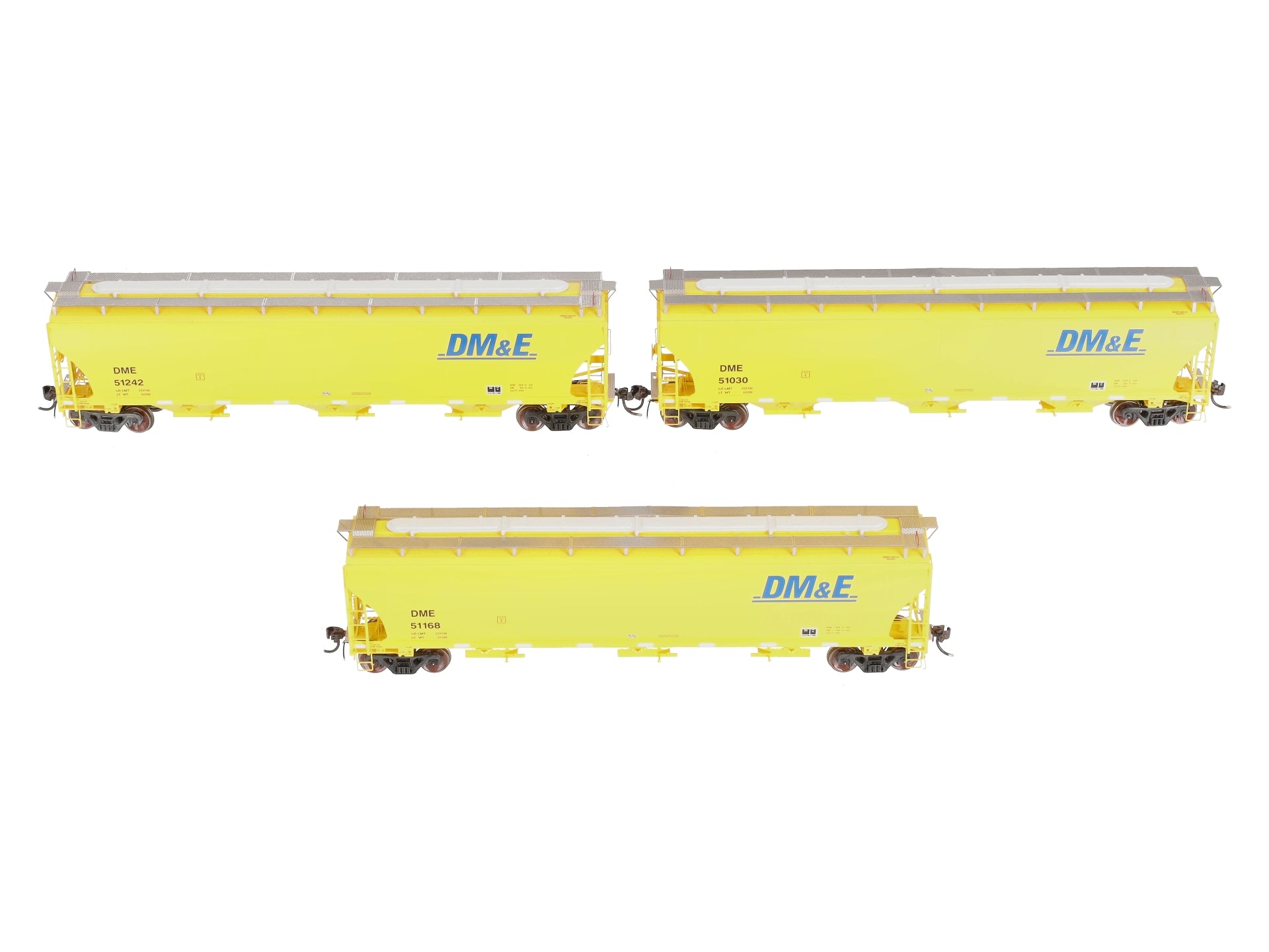 Athearn G97141 HO DM&E Trinity 3-Bay Hopper Cars #1 (Set of 3)
