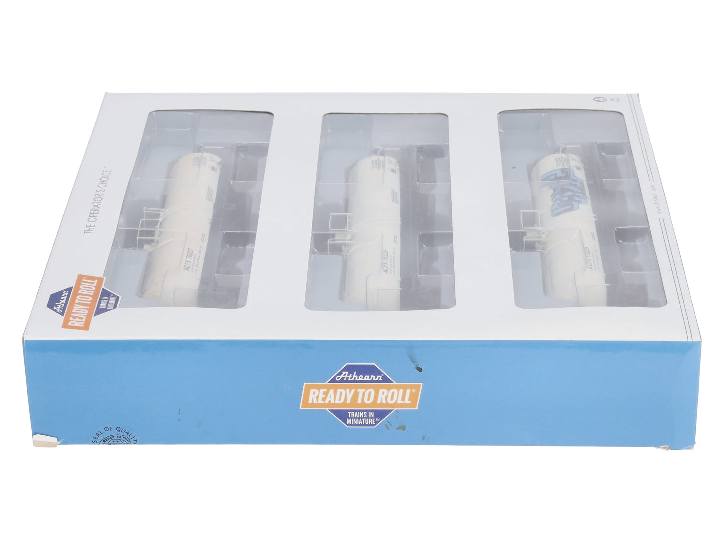 Athearn 16674 HO ACFX Ready-to-Run 16,000-Gallon Tank #2 (Pack of 3)