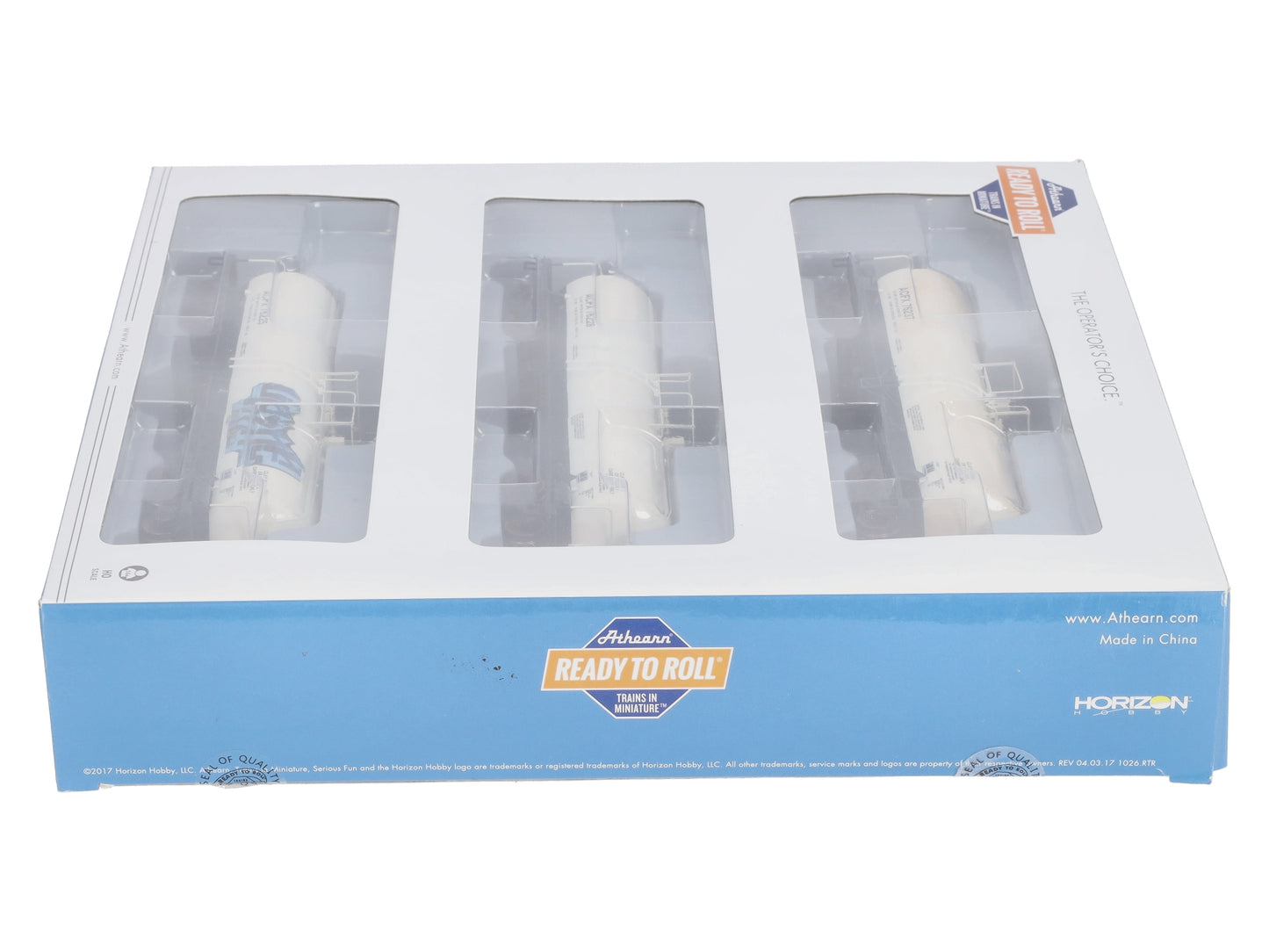 Athearn 16674 HO ACFX Ready-to-Run 16,000-Gallon Tank #2 (Pack of 3)