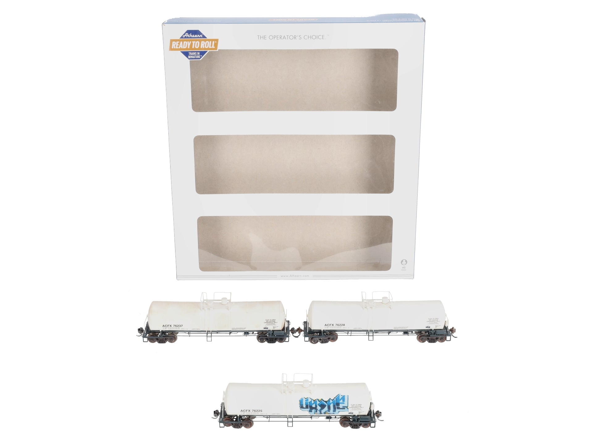 Athearn 16674 HO ACFX Ready-to-Run 16,000-Gallon Tank #2 (Pack of 3)
