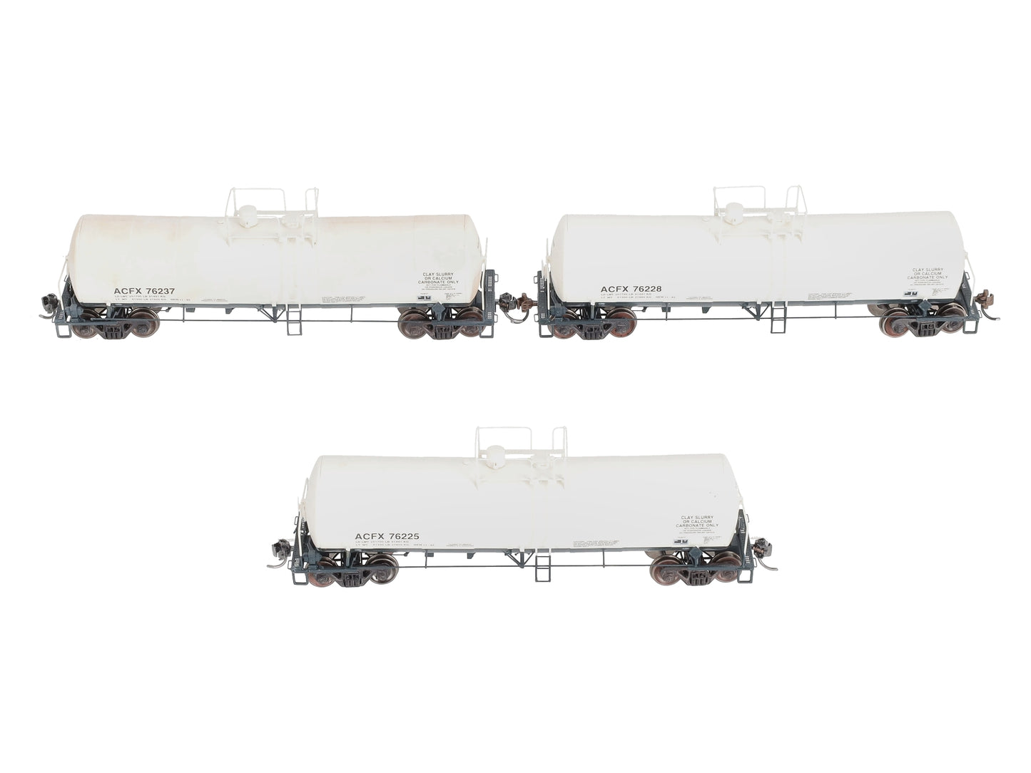 Athearn 16674 HO ACFX Ready-to-Run 16,000-Gallon Tank #2 (Pack of 3)