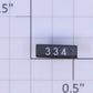 American Flyer 334 Black Metal Number Board #334 with White Numbers