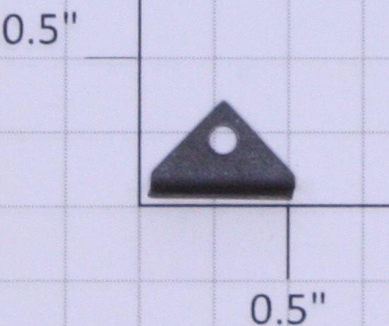 American Flyer AF-BL Black Metal Blank Number Board