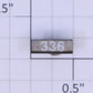 American Flyer 336 Black Metal Number Board #336 with White Numbers