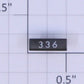 American Flyer 336 Black Metal Number Board #336 with White Numbers