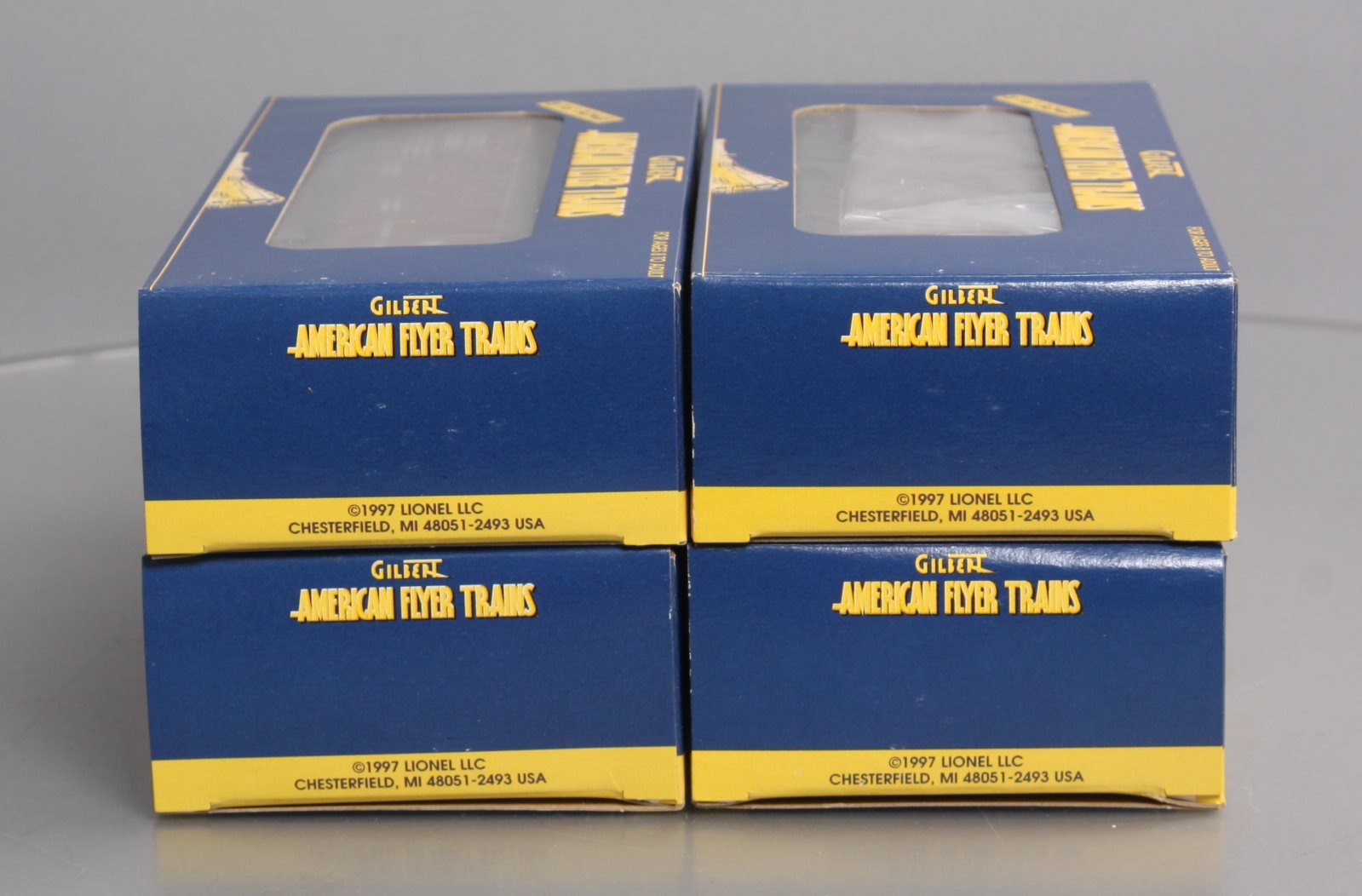 American Flyer 6-48613 S Bessemer & Lake Erie 3-Bay Hopper Set (Set of 4) NIB