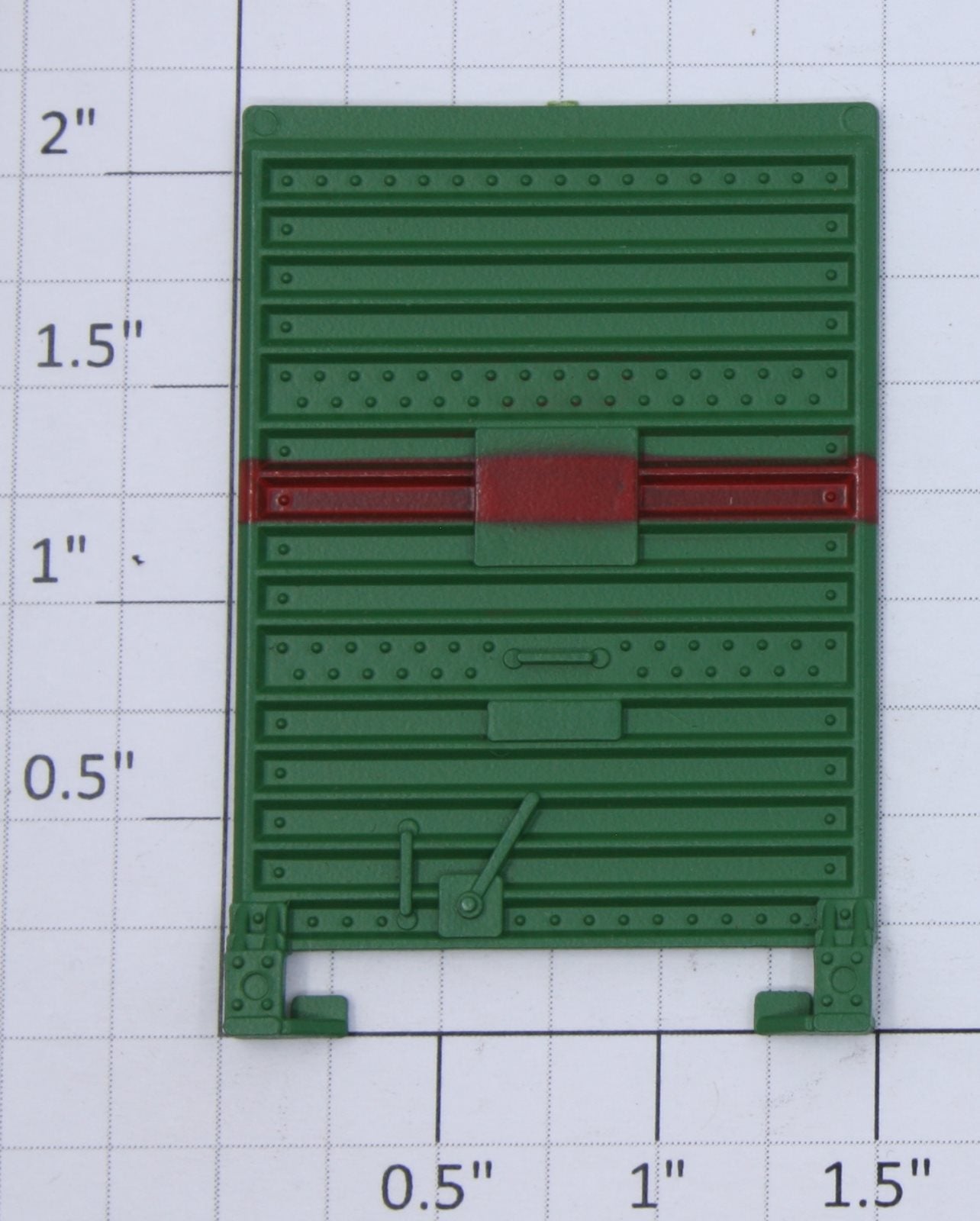 Lionel 17210-14 Green and Red Stripe Boxcar Door with Guides