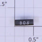 American Flyer 806 Black Metal Number Board #806 with White Numbers