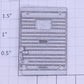 Lionel 3454-7 Silver Painted Metal Boxcar Door