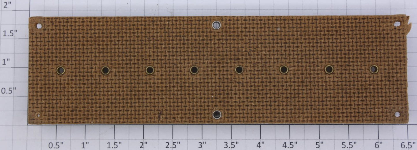 Acme 416 8-Position Fahnestock Nickel Wire Terminal Panel