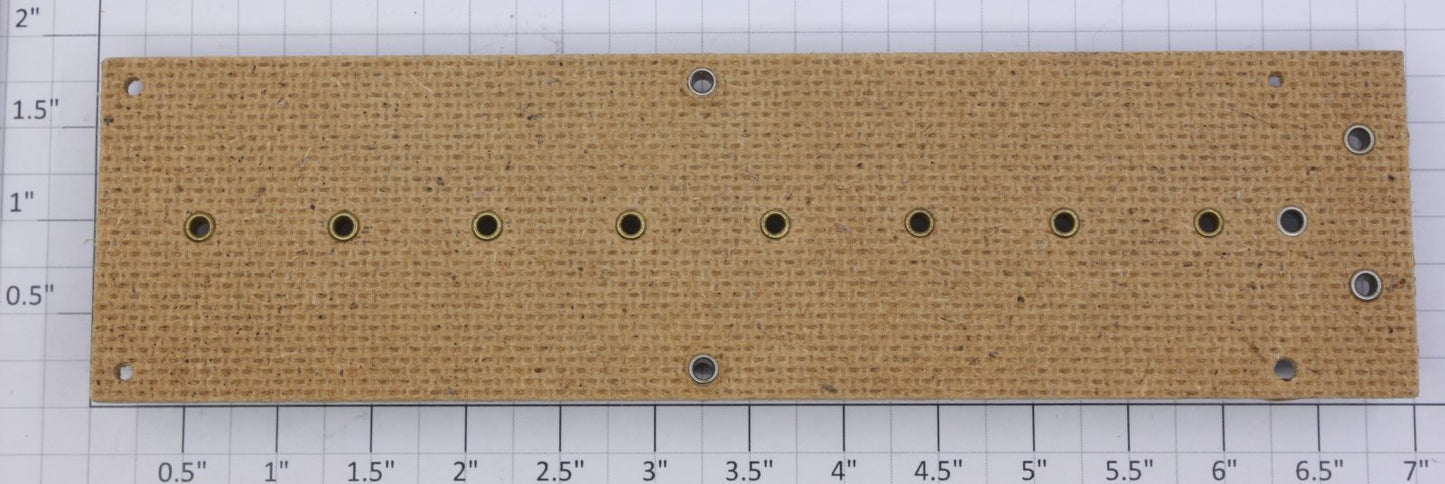 Acme 416X 8-Position Fahnestock Nickel Wire Terminal Panel