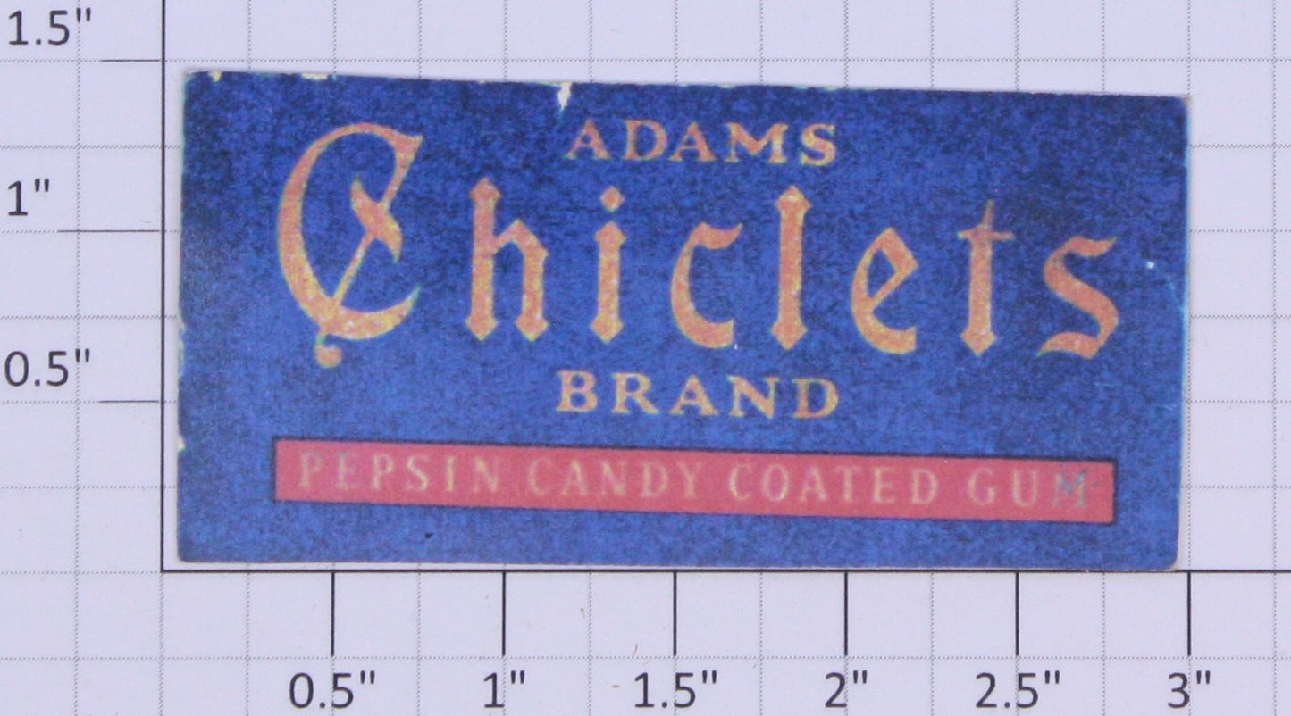 American Flyer FL0233 3" Blue "Adams Chiclets Brand" Sign