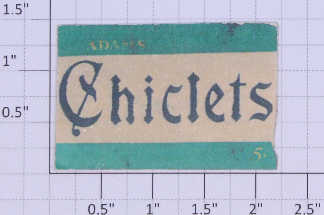 American Flyer FL0226  Green "Adams Chiclets" Sign