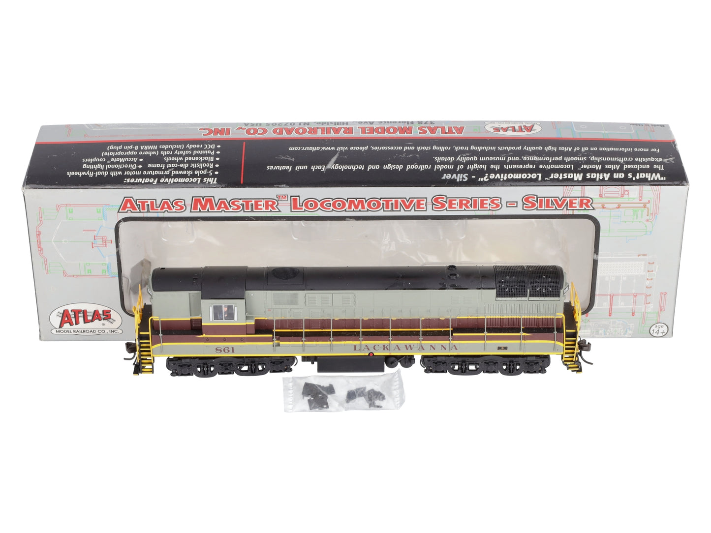 Atlas 7879 Dl&W HO Trainmaster Phase 2 Locomotive #861