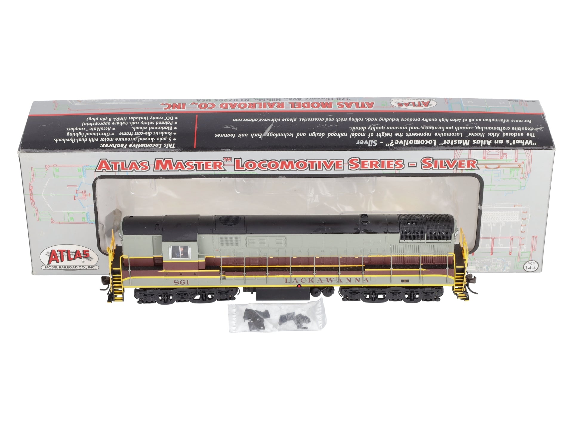 Atlas 7879 Dl&W HO Trainmaster Phase 2 Locomotive #861