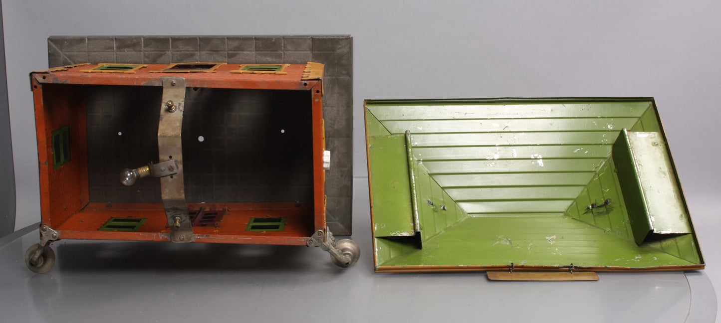 Lionel 124 Vintage Standard Gauge Lionel City Tinplate Station w/ Lights VG