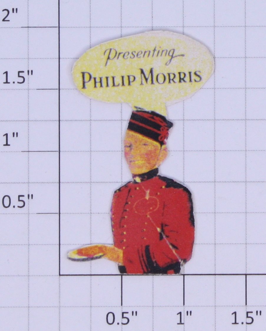 American Flyer FL02BH "Presenting Philip Morris" Bellhop Sign Cut-off at Waist