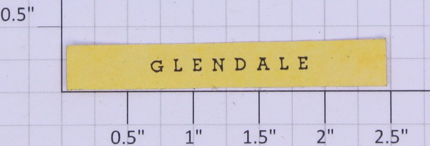 American Flyer FL0236Y Flyerville "Glendale" Yellow Sign