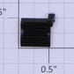 American Flyer 105-L Left Black Plastic Heavyweight Passenger Car Step