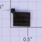American Flyer 105-L Left Black Plastic Heavyweight Passenger Car Step