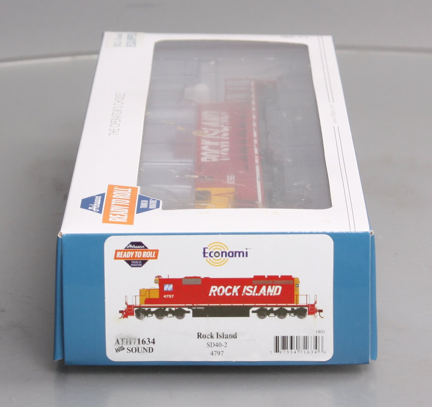 Athearn 71533 HO Rock Island SD40-2 Diesel Locomotive Ready To Run #4796
