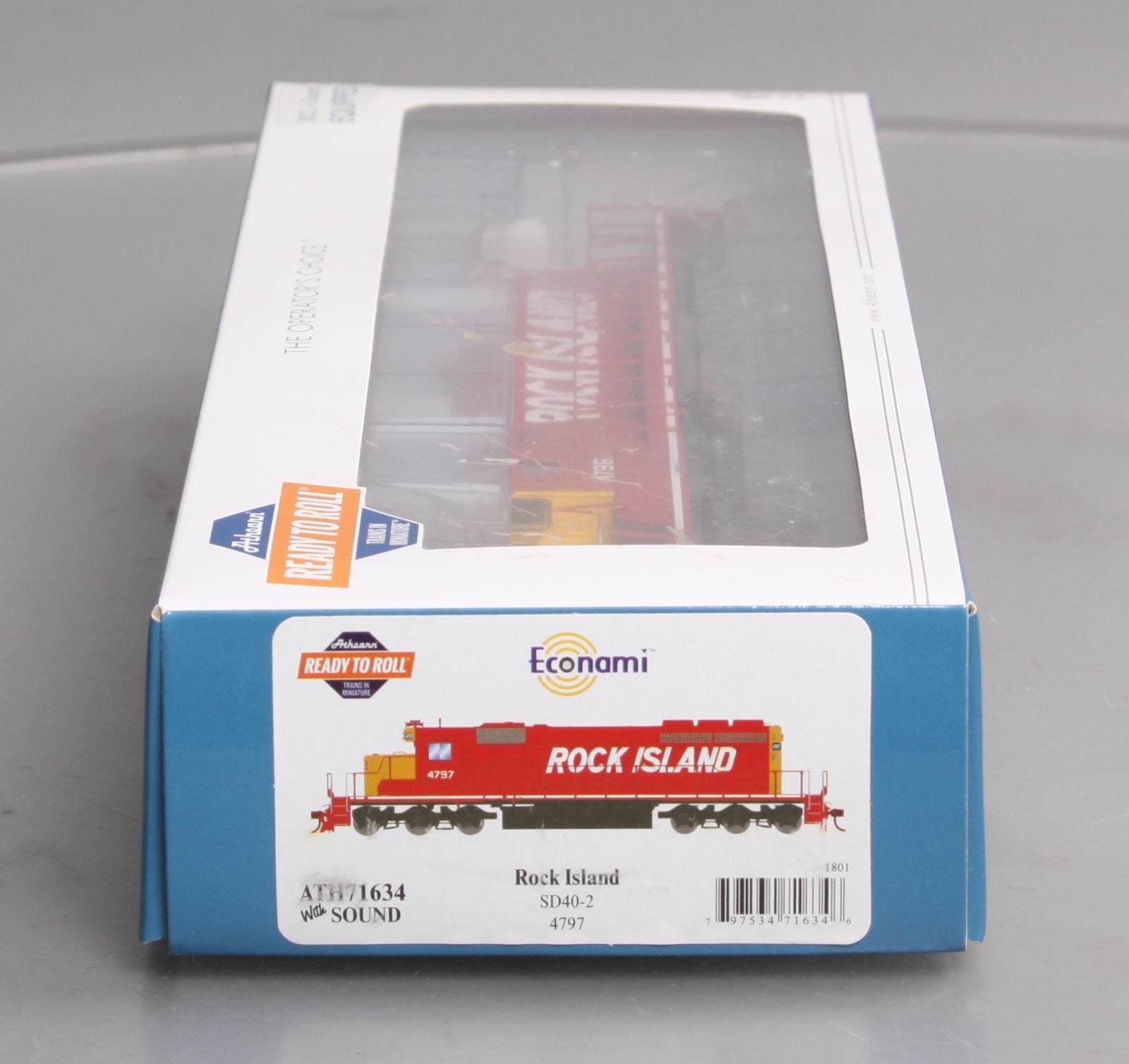 Athearn 71533 HO Rock Island SD40-2 Diesel Locomotive Ready To Run #4796