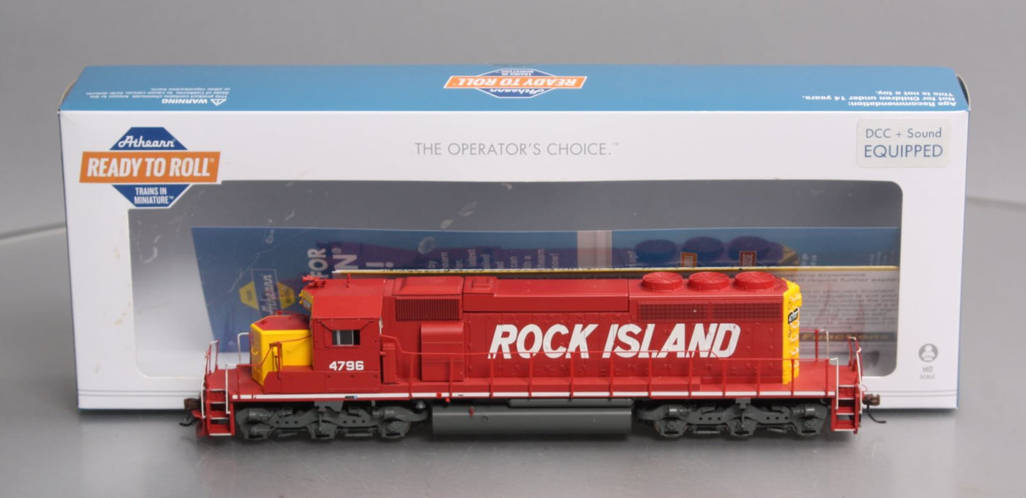 Athearn 71533 HO Rock Island SD40-2 Diesel Locomotive Ready To Run #4796