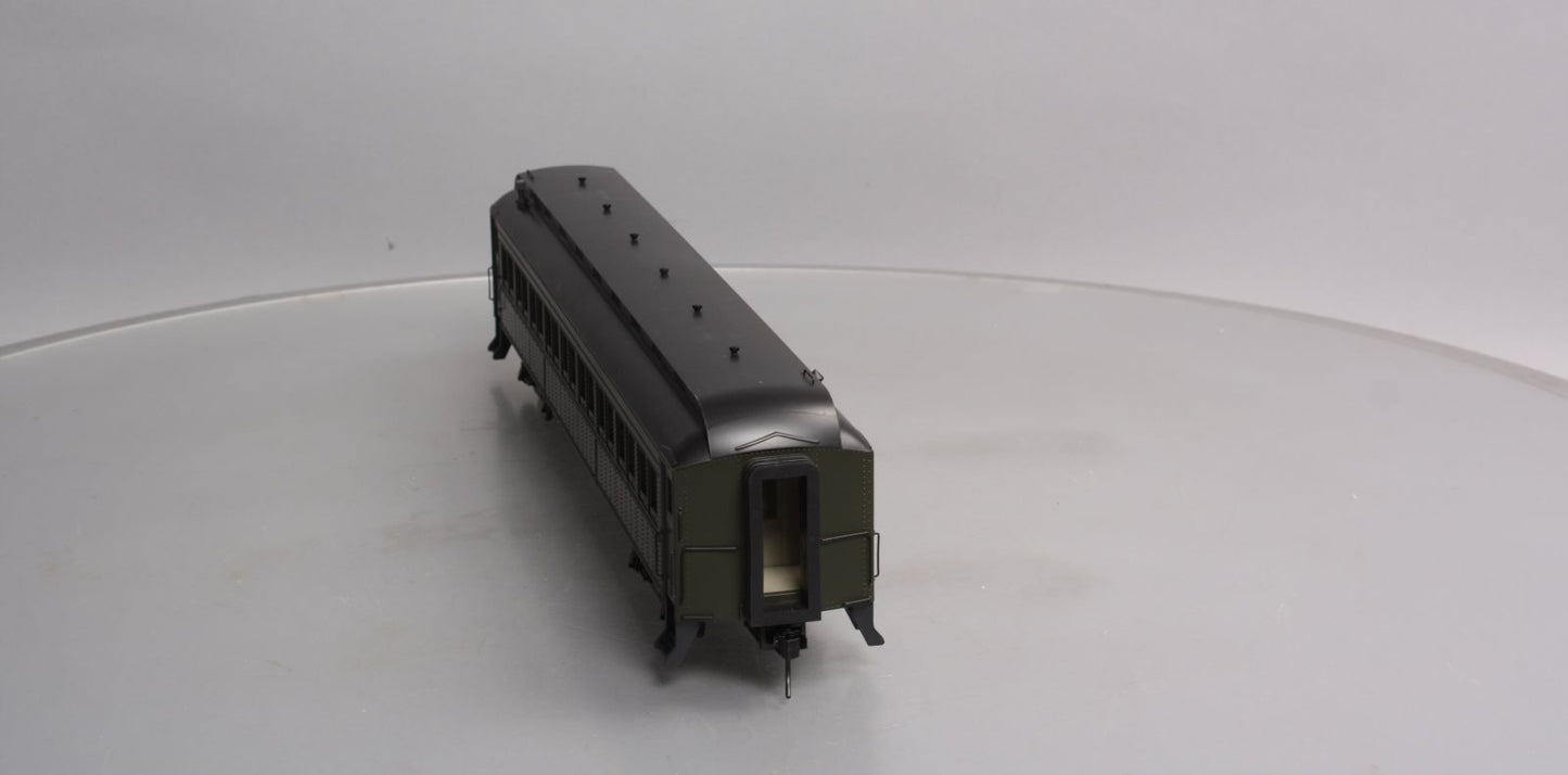 Atlas 2001150 O Unlettered 60' Passenger Coach Car - 2 Rail (Green/Black)